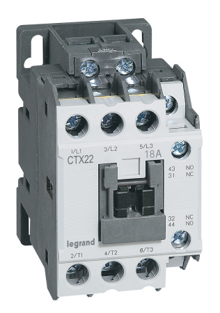 Legrand CTX3 Контактор  3P 18A 1но1нз 415V 416109