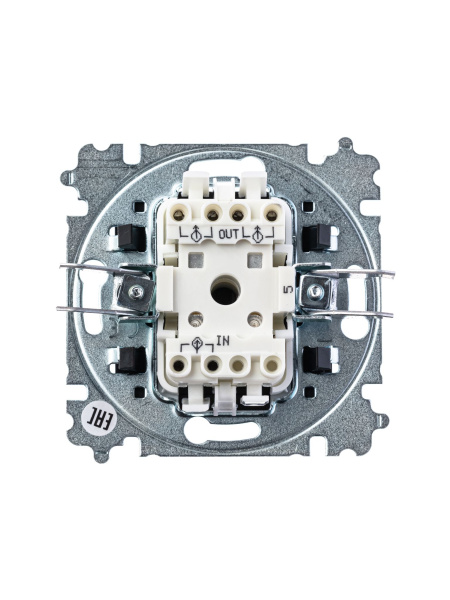 Купить ABB EPJ Levit серебро / дымчатый чёрный Выключатель 2-клавишный 2CHH590545A6070