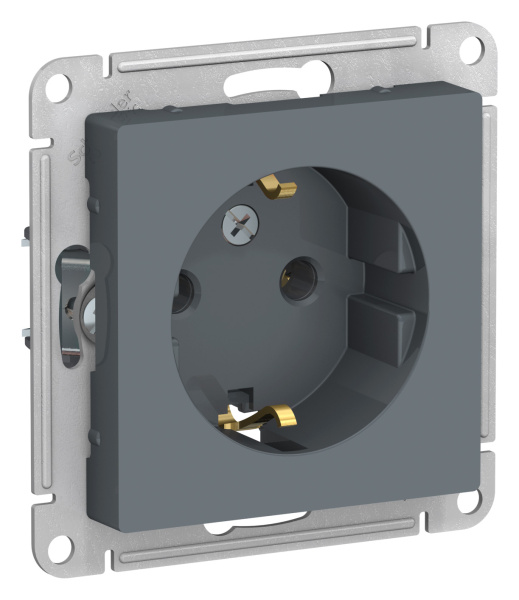 Купить Systeme Electric AtlasDesign Грифель Розетка с/з, 16А, механизм