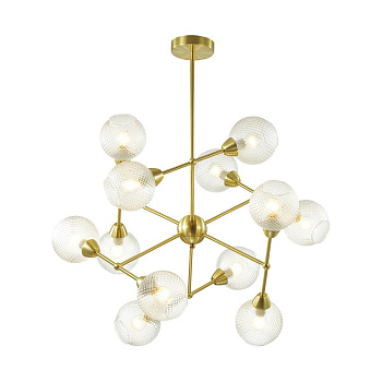 Lumion 3752/12C LN19 048 матовое золото Люстра на штанге E14 12*40W 220V EVERLY