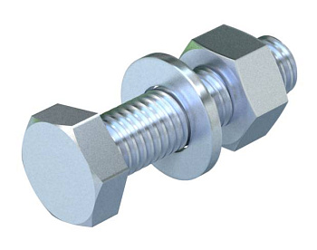 OBO Bettermann Комплект Болт+Шайба+Гайка M12x40 мм 3163113