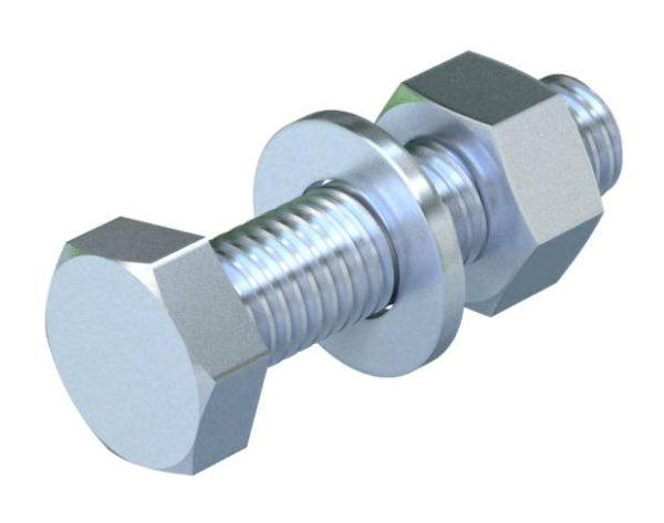 OBO Bettermann Комплект Болт+Шайба+Гайка M12x40 мм 3163113