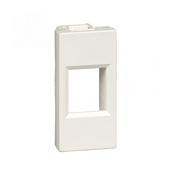 Systeme Electric Лиц.плата W45 1мод 1xKeystone RAL9010