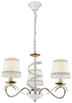 VELANTE 732-303-03 Люстра подвесная Белый, Золото/Белый E14 3*60W