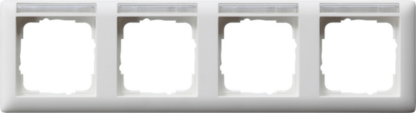 Gira Рамка 4-я горизонтальная с полем для надписи 109427