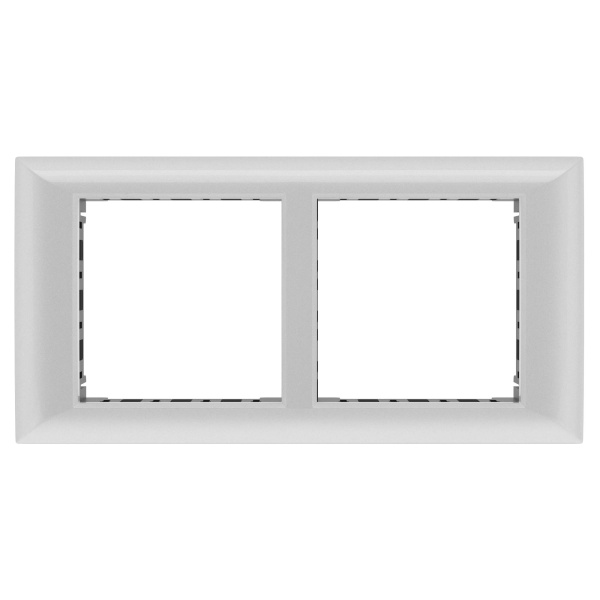 Купить DKC Рамка-суппорт "Avanti" для "In-liner Front",  серебристый металлик, 4модуля