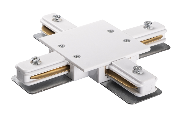 Jazzway PTR/R CX-WH Коннектор белый X -обр. (встраиваемый) .5031951