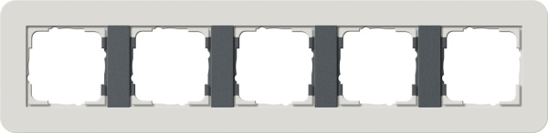 Gira E3 Светло-серый/Антрацит Рамка 5-ая 0215421