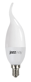 Jazzway Лампа светодиодная (LED) «свеча на ветру» d38мм E14 220° 7Вт 220-240В матовая нейтральная холодно-белая 4000К .1027917-2