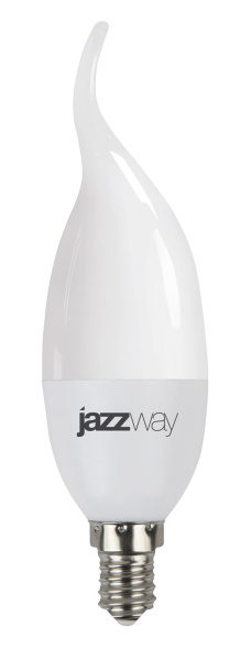 Jazzway Лампа светодиодная (LED) «свеча на ветру» d38мм E14 220° 7Вт 220-240В матовая нейтральная холодно-белая 4000К .1027917-2