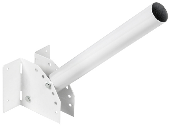 IEK Кронштейн КР-4М D=48 L=500 монтаж. лента рег. угол белый