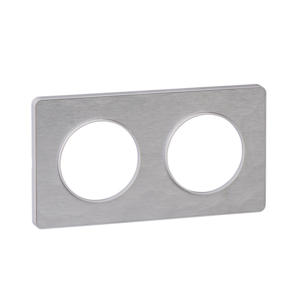 SE Odace Алюминий Мартель/Бел Рамка 2-ая S52P804K