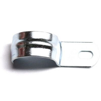 DKC Держатель оцинкованный односторонний, д.22мм с крепежным отверстием 8,5х6 мм