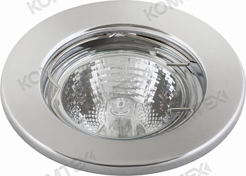 Comtech Carina Светильник галогеновый встраиваемый MR16 1x50W GU5.3 хром P002015/L