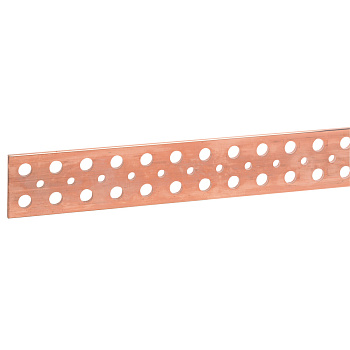 Legrand Плоская медная шина 75x5 мм до 950/850A длина 1750 мм 037459