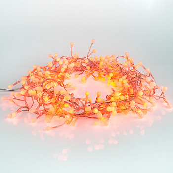 NEON-NIGHT Гирлянда "Мишура LED" 6 м прозрачный ПВХ, 576 диодов, цвет красный 303-612