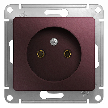 Systeme Electric Glossa Баклажановый Розетка б/з