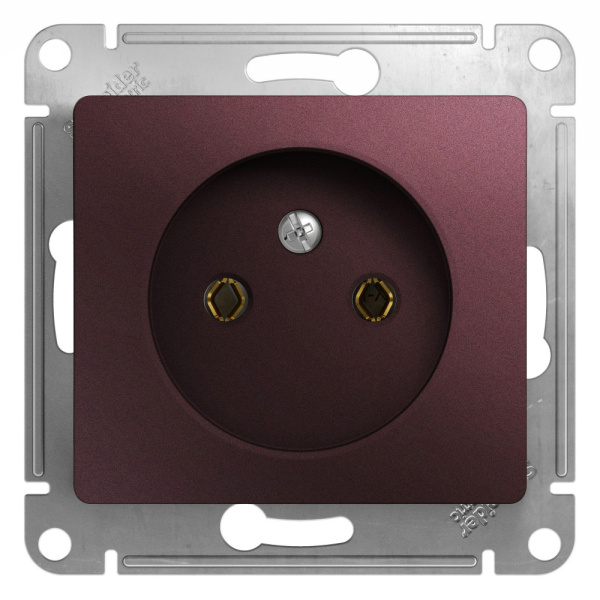 Systeme Electric Glossa Баклажановый Розетка б/з