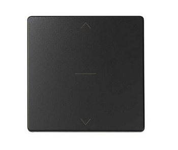 Simon S82 Concept Матовый черный, Клавиша для трехпозиционного выключателя жалюзи с пиктограммой "стрелки" 8200033-098