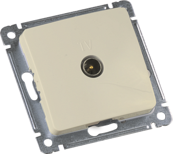 Hegel Мастер внутр Слоновая кость РСТВ-401-01 Розетка телевизионная оконечная, механизм