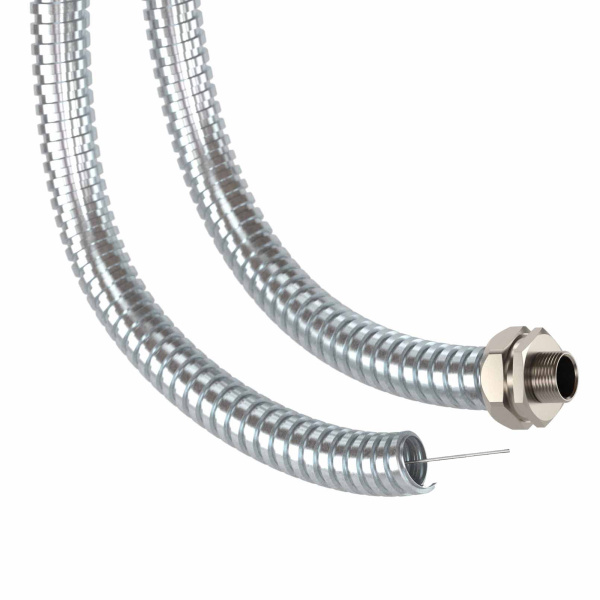 Купить DKC Металлорукав из оцинкованной стали с протяжкой DN 20мм, Dвн 20,5 мм, Dнар 24,5 мм, IP40, 50м