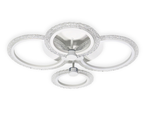 Ambrella Потолочный светодиодный светильник с пультом FA4061/4 WH белый 4200K/3000+6400K/6400K+3000K 51W 530*480*125 (ПДУ ИК) Купить Ambrella Потолочный светодиодный светильник с пультом FA4061/4 WH белый 4200K/3000+6400K/6400K+3000K 51W 530*480*125 (ПДУ ИК)