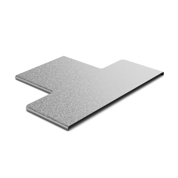 OSTEC Крышка к переходу прямому центральному 200х100, толщ. 0,7 мм, Сендзимир цинк