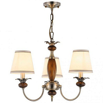 VELANTE 313-503-03 Люстра подвесная Бронза, Дуб./Белый E14 3*40W