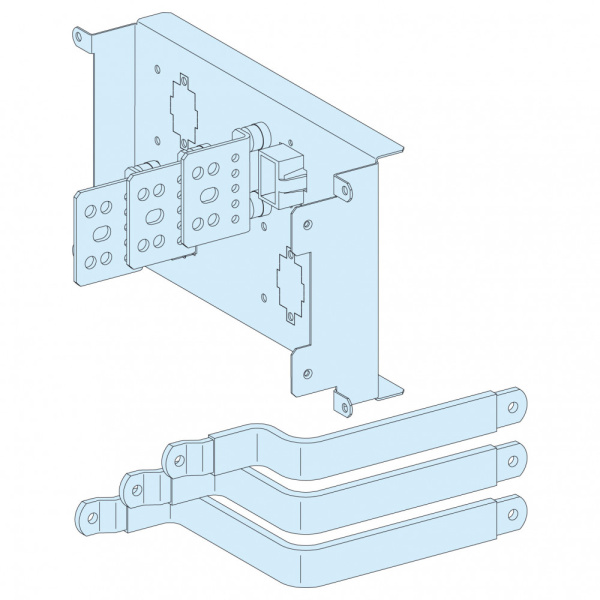 SE Prisma Plus P Вводная плата с силовыми коннекторами стационарных NS630 с с рычагом управления, 3P 04455