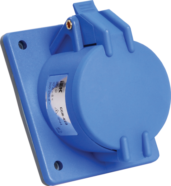 Купить IEK Розетка встраиваемая ССИ-423 32А-6ч/200-250В 2Р+PЕ IP44 MAGNUM