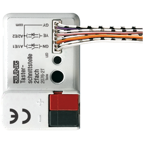 JUNG KNX Бинарный вход, 2 канала, монтаж в коробку 2076-2T