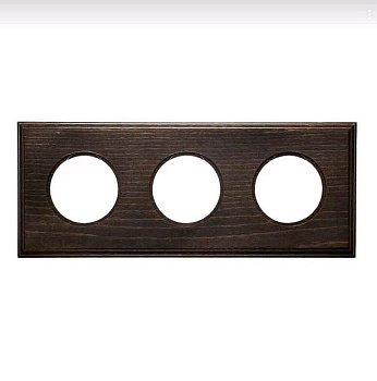 BIRONI Шедель Бук Винтаж Рамка 3-ая на бревно 280мм (скрытый монтаж) BF4C28-630-18