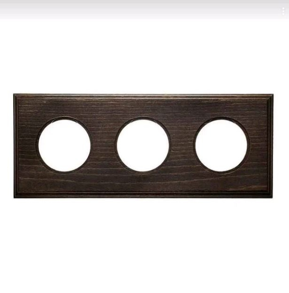 BIRONI Шедель Бук Винтаж Рамка 3-ая на бревно 280мм (скрытый монтаж) BF4C28-630-18