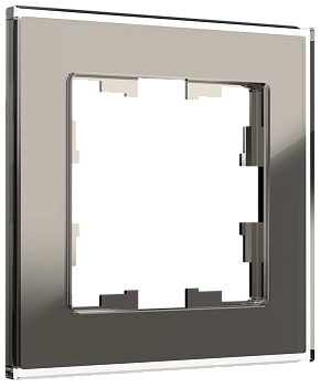 IEK BRITE DECOR Дымчатый глянец стекло Рамка 1-м РУ-1-2-БрД
