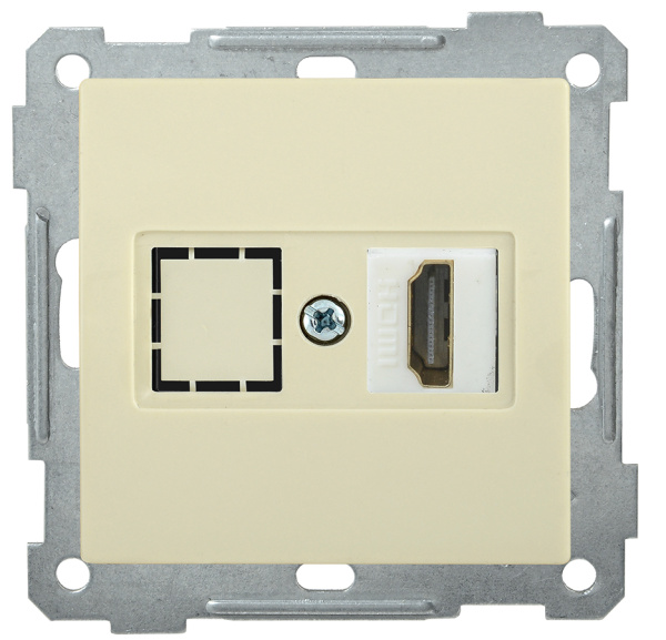 IEK РHDMI-0-Б Розетка HDMI BOLERO кремовый EHB10-K33
