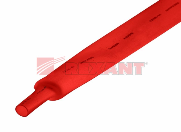 Купить 22.0 / 11.0 мм 1м термоусадка красная Rexant 22-2004