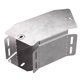 Промрукав Угол горизонтальный 45 градусов с крышкой Стандарт 100х100 PR16.0425