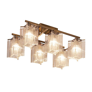 Citilux CL323163 Лекс Бронза+Прозр Светильник Люстра