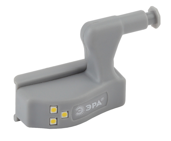 ЭРА SB-401 Фонарь пушлайт-подсветка на петлю в кухонный шкаф [3SMD LED, 2xA23, бл]