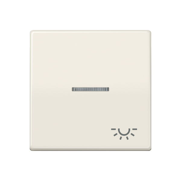 JUNG Клавиша для выключателя с окошком для подсветки и символом "свет" слоновая кость ABAS591KO5L