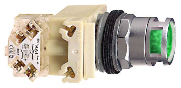 Купить SE Кнопка с подсветкой 30мм зеленая 120 9001K3L38LGGH13