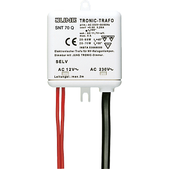 JUNG Трансформатор электронный для низковольтных галогенных ламп 20-70W SNT70Q