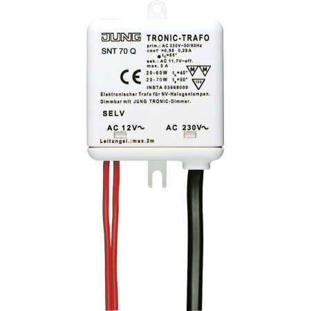 JUNG Трансформатор электронный для низковольтных галогенных ламп 20-70W SNT70Q