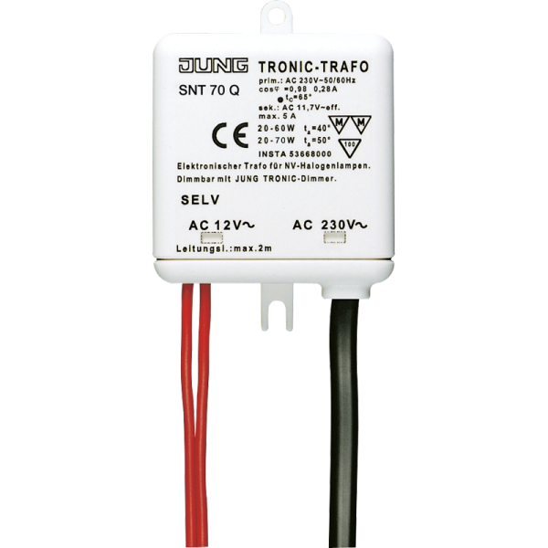 JUNG Трансформатор электронный для низковольтных галогенных ламп 20-70W SNT70Q