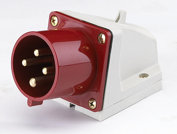 DEKraft Вилка стационарная 514 3Р+РЕ 16А 380В IP44 ВС-102