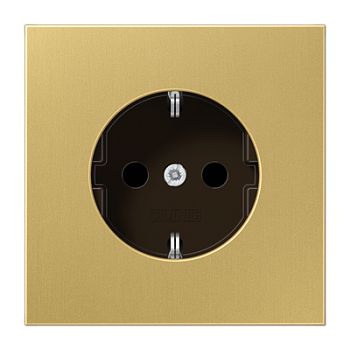 JUNG SCHUKO®-розетка 16 A / 250 B ~, латунь Classic ME1521C
