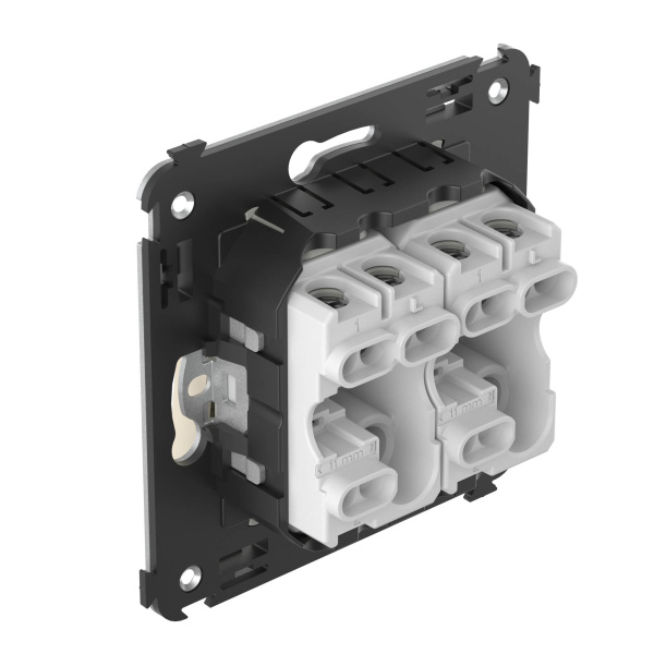 Купить DKC Выключатель двухклавишный в стену, "Avanti", "Ванильная дымка"