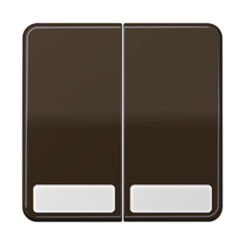 JUNG CD 500/CD plus Коричневая Клавиша 2-ая с полем для надписи CD595NABR