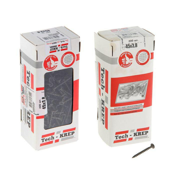 Tech-Krep Саморез ШСГД 3,8х45 (200 шт) - коробка с ок. 102124