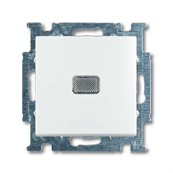 ABB BJB Basic 55 Бел Переключатель 1-клавишный с подсветкой и N-клеммой 2CKA001012A2143